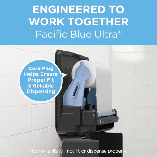 Georgia-Pacific Pacific Blue 8-Inch Automated Touchless Paper Towel Dispenser - Black
