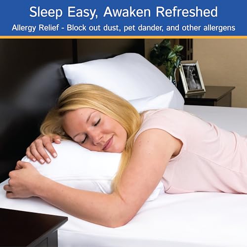 Four Seasons Essentials Full Size Waterproof Mattress Protector Zippered Encasement Hypoallergenic White