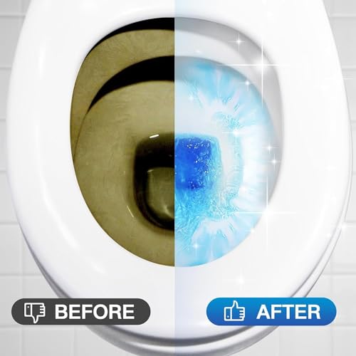 Vacplus Fragrance-Free Toilet Bowl Cleaner Tablets 100 Pack - Long-Lasting Bathroom Maintenance