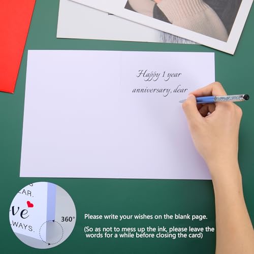 1 Year Paper Anniversary Card - Sweetest Day Gift for Him Her
