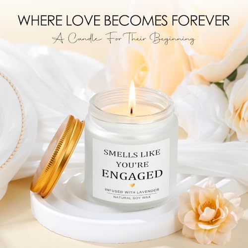 Engagement Gift Set for Couples - Heart Mug Candle & More