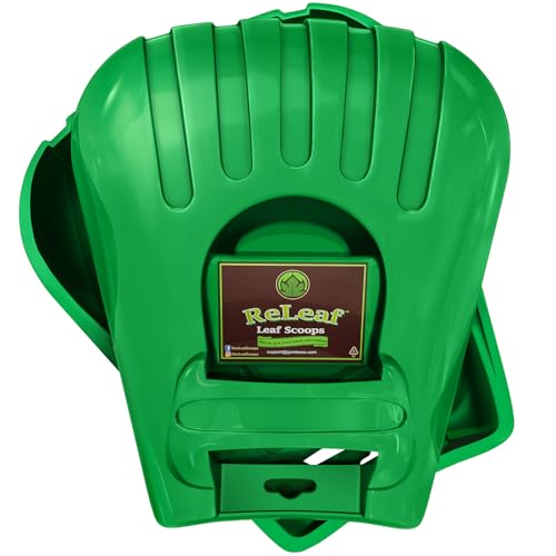 GARDEASE Leaf Scoops - Large Handheld Yard Rakes for Wet & Dry Debris
