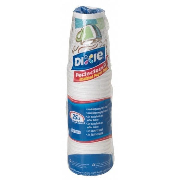 Dixie Georgia-Pacific PerfecTouch WiseSize Coffee Dreams Insulated Paper Cup 12oz - Case of 20 Sleeves (Variation 500)