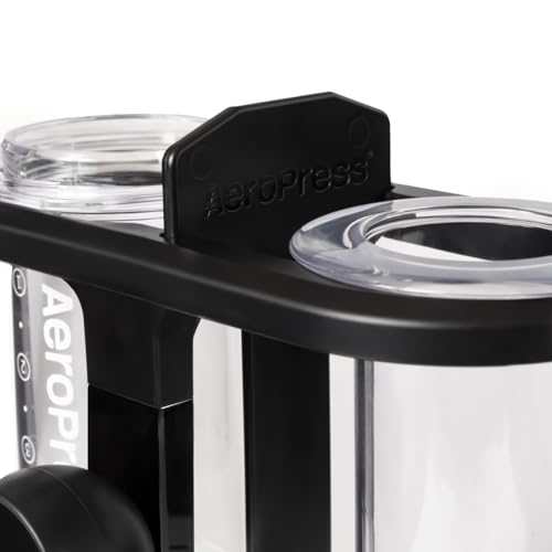 Black AeroPress Coffee Maker Organizer Stand - Space-Saving Kitchen & Coffee Station Storage