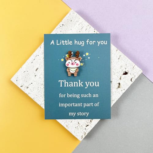 Set of 5 Christmas Pockets Hugs Gifts Bulk Mini Xmas Resin with