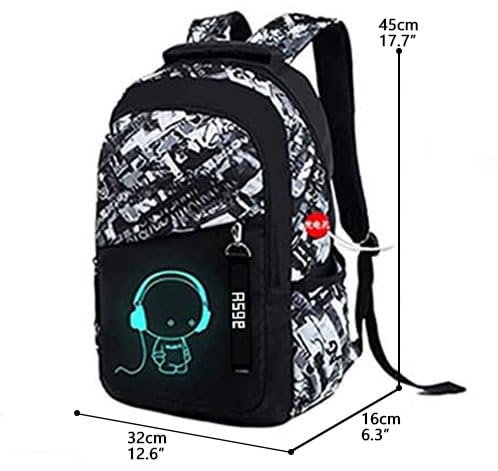 Asge Camouflage School Backpack for Boys & Teens Large Nylon Daypack