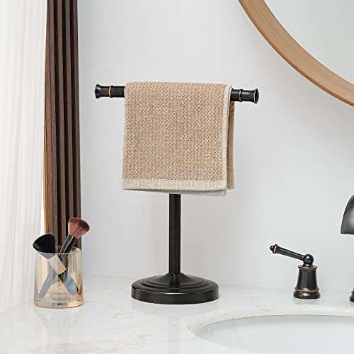 RUMOSE Oil Rubbed Bronze Freestanding Hand Towel Holder Stand Bathroom & Kitchen