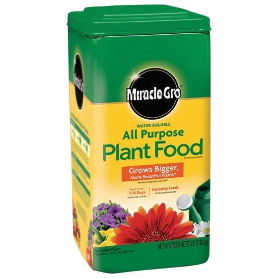 Miracle-Gro Water Soluble All-Purpose Plant Food - 5 lb for Indoor & Outdoor Plants