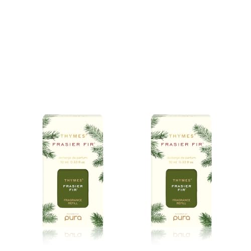 Frasier Fir Scent Diffuser Refill Pack for Pura Smart Diffuser - Long-Lasting Home Fragrance - Siberian Fir, Cedarwood & Sandalwood - 2 Pack