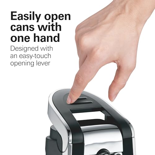 Hamilton Beach Smooth Touch Electric Can Opener with Easy Push Lever & Stainless Steel Scissors
