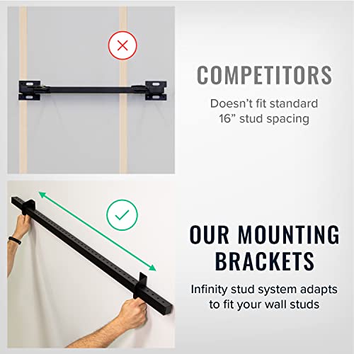 Heavy Duty Wall-Mounted Bike Rack for 5 Bicycles - Space-Saving Vertical Storage
