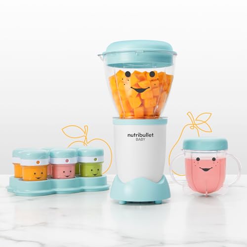 NutriBullet Baby Complete Food-Making System 32-Oz Food Prep Set - White Blue Clear