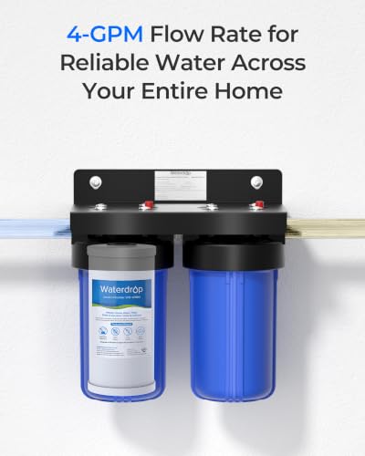 Waterdrop FXHTC Sediment & Carbon Water Filter 3 Pack for GE FXHTC, 5 Micron