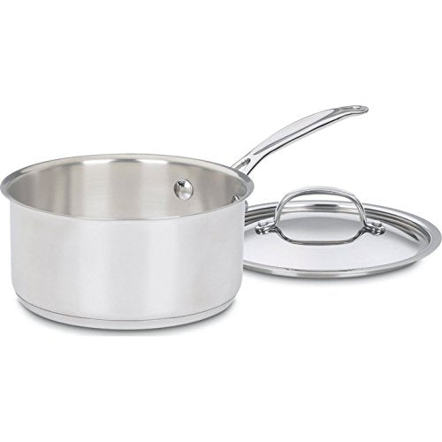 Cuisinart Chef's Classic 2-Quart Stainless Steel Saucepan with Cover - Silver