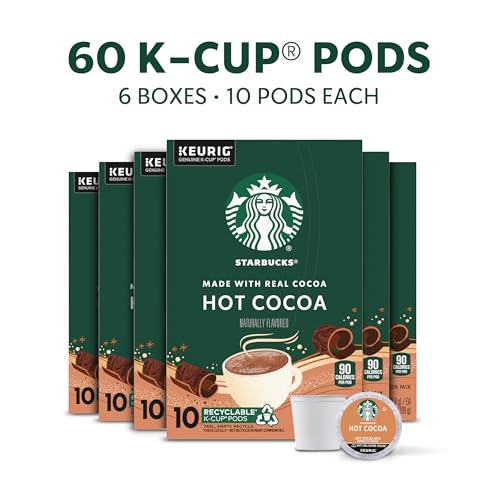 Starbucks Flavored Hot Cocoa Pods for Keurig - 60 Count