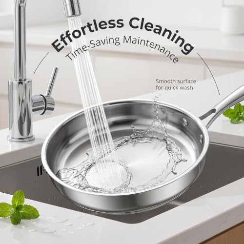 16-Piece Stainless Steel Cookware Set with Pots Pans Lids Steamer & Utensils