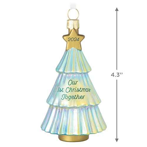 Hallmark Keepsake Christmas Ornament 2024, Our First Christmas Together 2024, Glass, Gifts for Couples