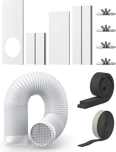 DREO Adjustable Portable Air Conditioner Window Vent Kit with 5.9