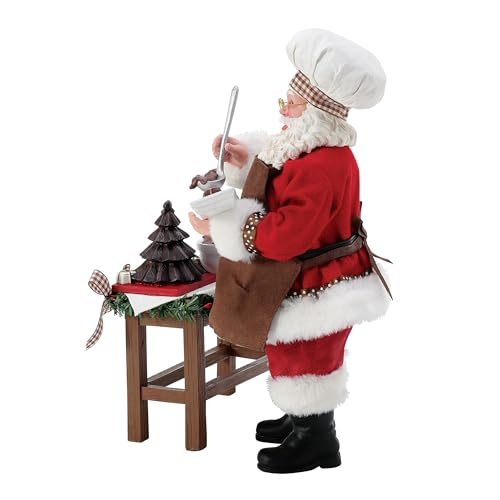 Department 56 Bon Appetit Santa & Chocolate Figurine Set - 11 Inch Holiday Decor