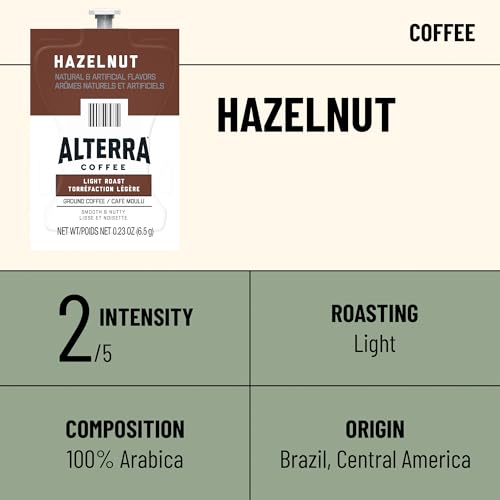 Hazelnut Coffee Freshpacks for Flavia Brewers - Light Roast, Case of 100