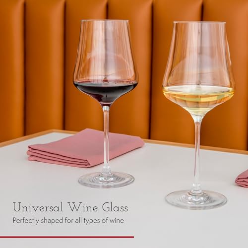 Gabriel-Glas StandArt Crystal Wine Glasses Set of 2 – Premium Lead-Free 16 oz for Red & White Wine