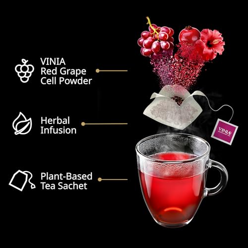 Cranberry Hibiscus Herbal Tea with Resveratrol - Blood Flow Support, 30 Tea Bags (Variation of THIS listing)