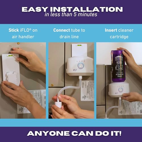 iFLO Smart AC Drain Line Cleaner Cartridge 36oz Pack of 2 3-Month Supply