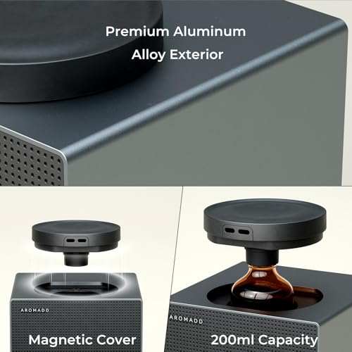 Waterless Essential Oil Diffuser - Black Titanium, Single Scent, Cold Air Technology