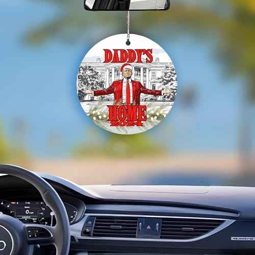 Trump Daddy's Home Christmas Ornament, Trump Inauguration Day, 2024, Acrylic, Christmas