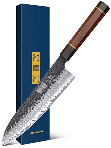 HOSHANHO 8-Inch Japanese Gyuto Chef Knife - Ultra Sharp High Carbon Steel Kitchen Knife