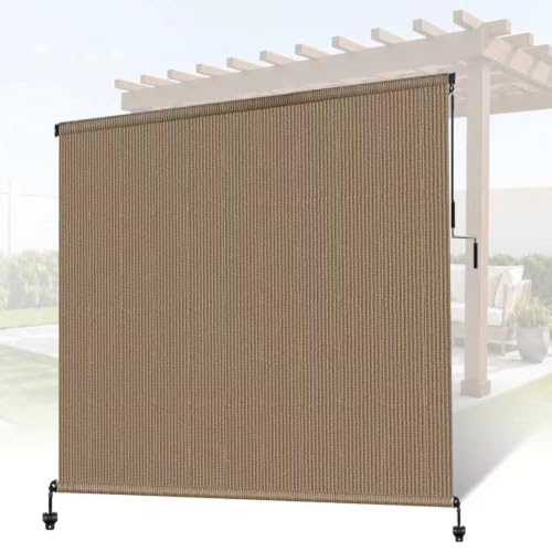 OKBA Patio Shades Roll Up Blinds Outdoor Roller Shade for Patio,9' W