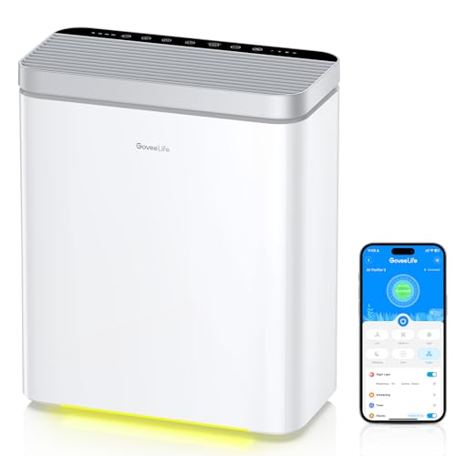 GoveeLife Smart Air Purifier for Large Rooms Up to 1046 ft² Without Sensor