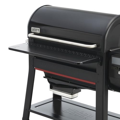 Pellet Grill Front Table - Folding Steel Prep Surface for Weber Searwood 600 XL