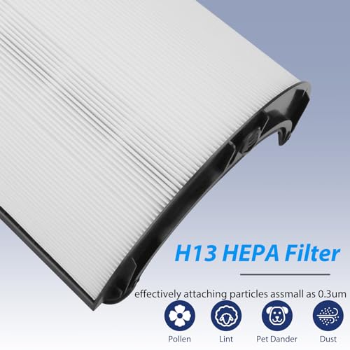 YUEFENG Black HEPA Filter Replacement for Dyson TP06 TP07 TP09 HP06 HP07 HP09 Series, 2 Pack