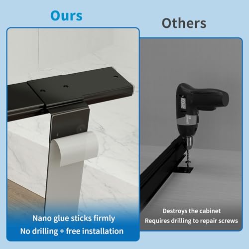 Pull Out Trash Can Organizer for Cabinets - Soft Close, Adjustable Fit