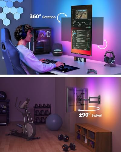 Pipishell Full Motion TV Wall Mount with LED Light for 13–43 Inch TVs - 13-43 Inch / Full Motion TV Mount With LED
