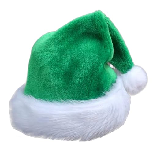 Santa Hat for women man Christmas Hats, Plush Xmas Party Hat Luxury Santa Claus Hat, Velvet Classic Fur Santa Outfit