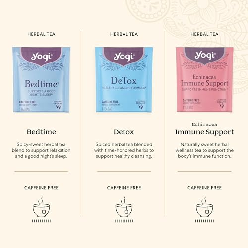 Yogi Tea Gift Set - 45 Organic Tea Bags (9 Flavors, Pack of 1)