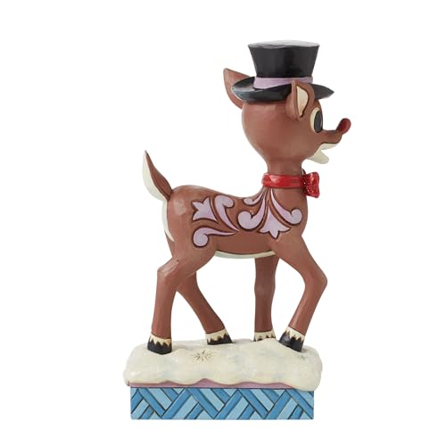 Jim Shore Rudolph Reindeer Figurine Christmas Decor 7.28 Inch