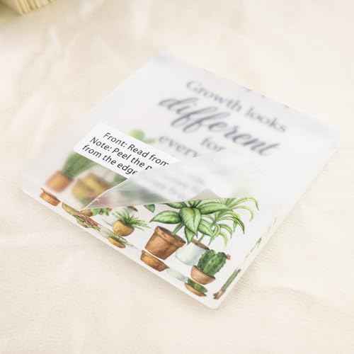 Motivational Acrylic Office Decor For Women Man Cute Plant Flower Desk Decor Sign Classroom Decorations Retirement Gift Green Desk Accessories For Farmhouse Home Bedroom