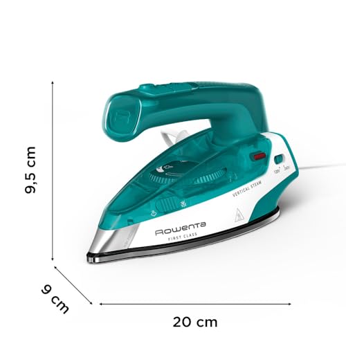 Rowenta Travel Mini Iron Dual Voltage Compact Iron for Clothes Green DA1610 - Modern White & Toy Boy Variant
