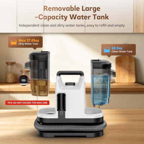 Yoomie Portable Carpet & Upholstery Cleaner Machine - White