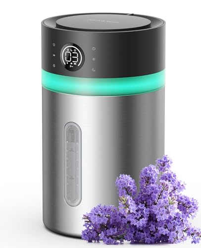 Stainless Steel Humidifier with Large 3.8L Capacity, Dishwasher Safe & Quiet Operation