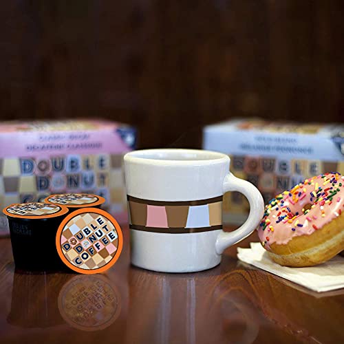 Double Donut Decaf Hazelnut Coffee Pods for Keurig - 80 Count Medium Roast