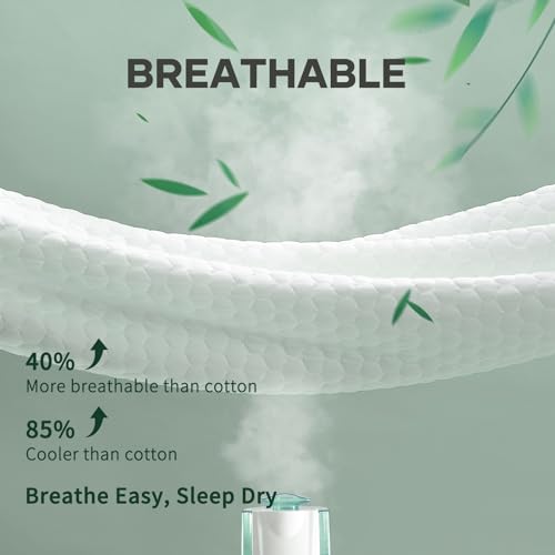 OhGeni Waterproof Twin Mattress Protector 2-Pack with Deep Pockets, White