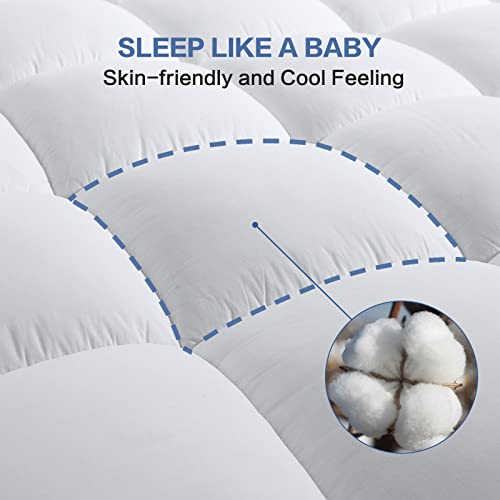 King Mattress Topper Extra Thick Cooling Mattress Pad - Classic