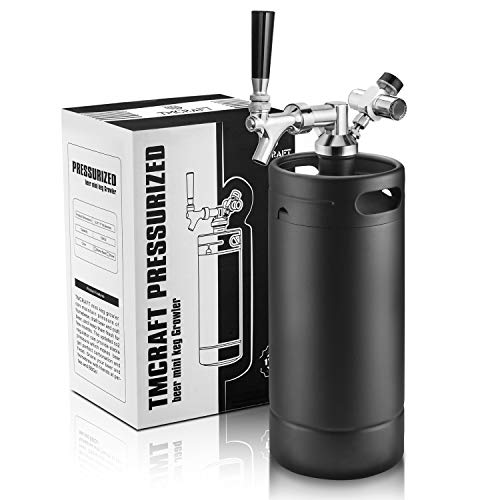 128oz Mini Keg Tap System with Stainless Steel Growler and Regulator