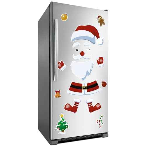Refrigerator Magnets Christmas Decorations Santa: 18PCS Gingerbread Tree Magnets for Kid