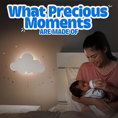 Floating Cloud Wall Lamp - Baby Nursery Night Light - Tip Perk - Cloud