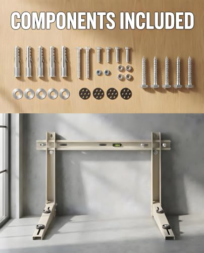 Heavy Duty Mini Split Wall Mount Bracket 396lb Support for 7000–12000 BTU AC